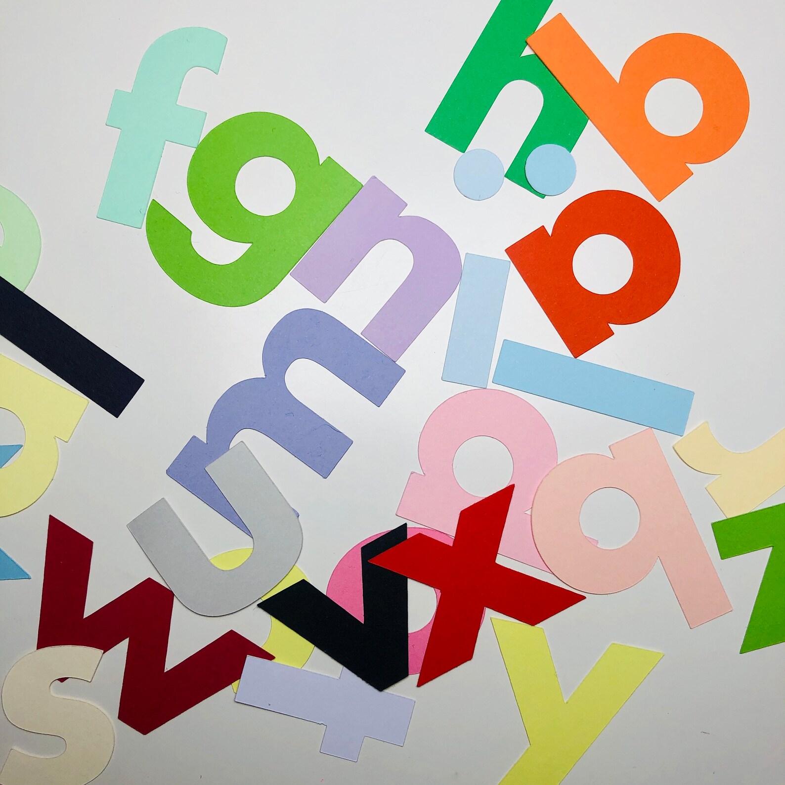 2 Inch Die Cut Alphabet Letters Set Cardstock Paper 26 Etsy