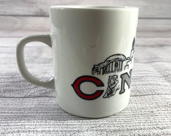 Cincinnati Ohio Word Art Coffee Cup 1980 Mug HR Le Blond Jr. Souvenir Icons