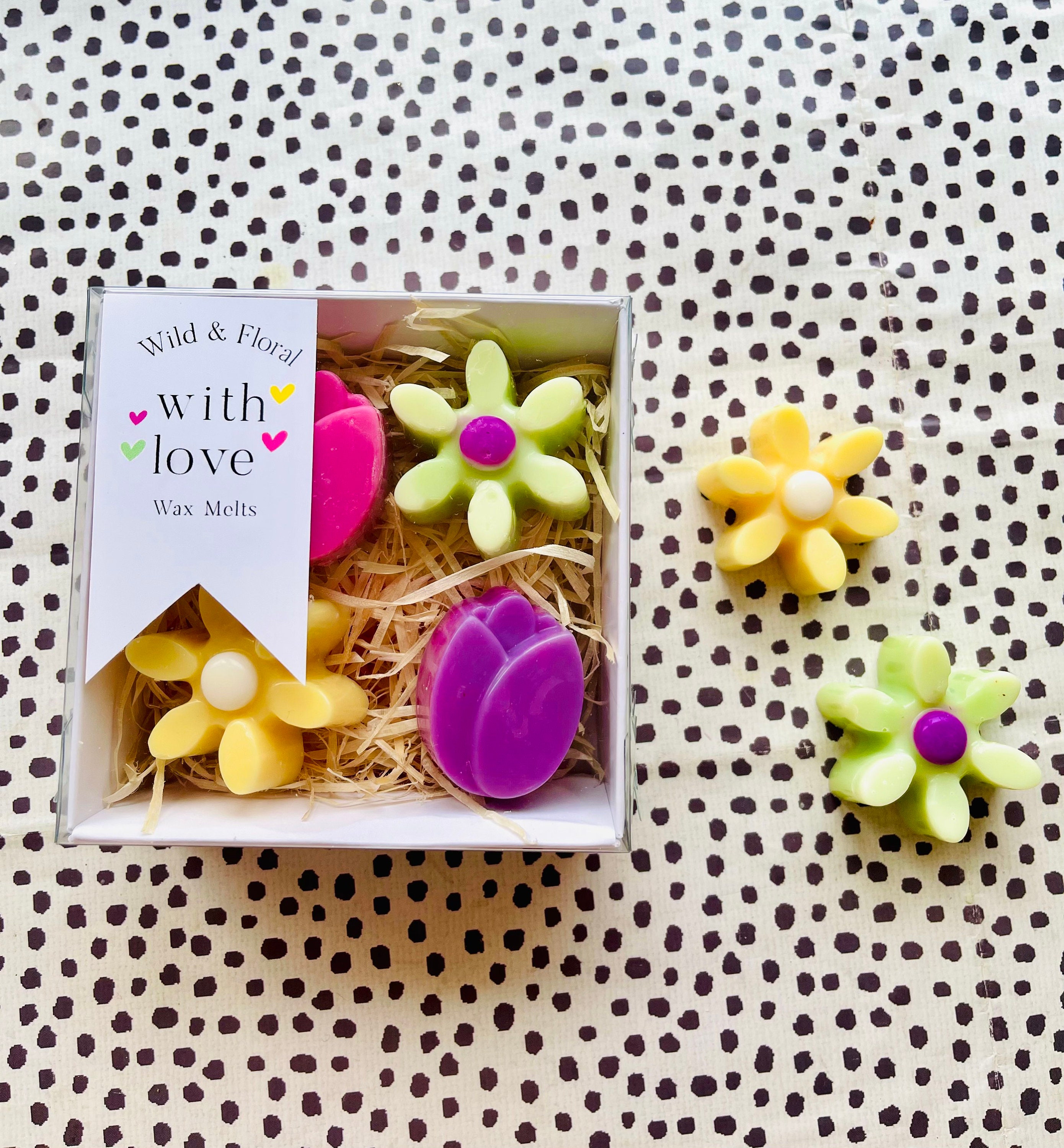 Wax Melt Pretty Flowers Gift/ 4 designer fragrances included / Etsy