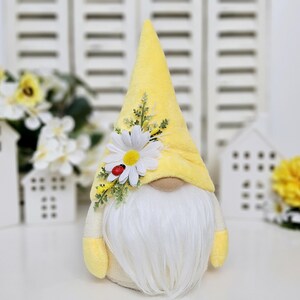 Summer gnome, Chamomile gnome, Spring gnome,  Flower gnome, Scandinavian gnome, Floral gonk,  Mother&#39;s day gift