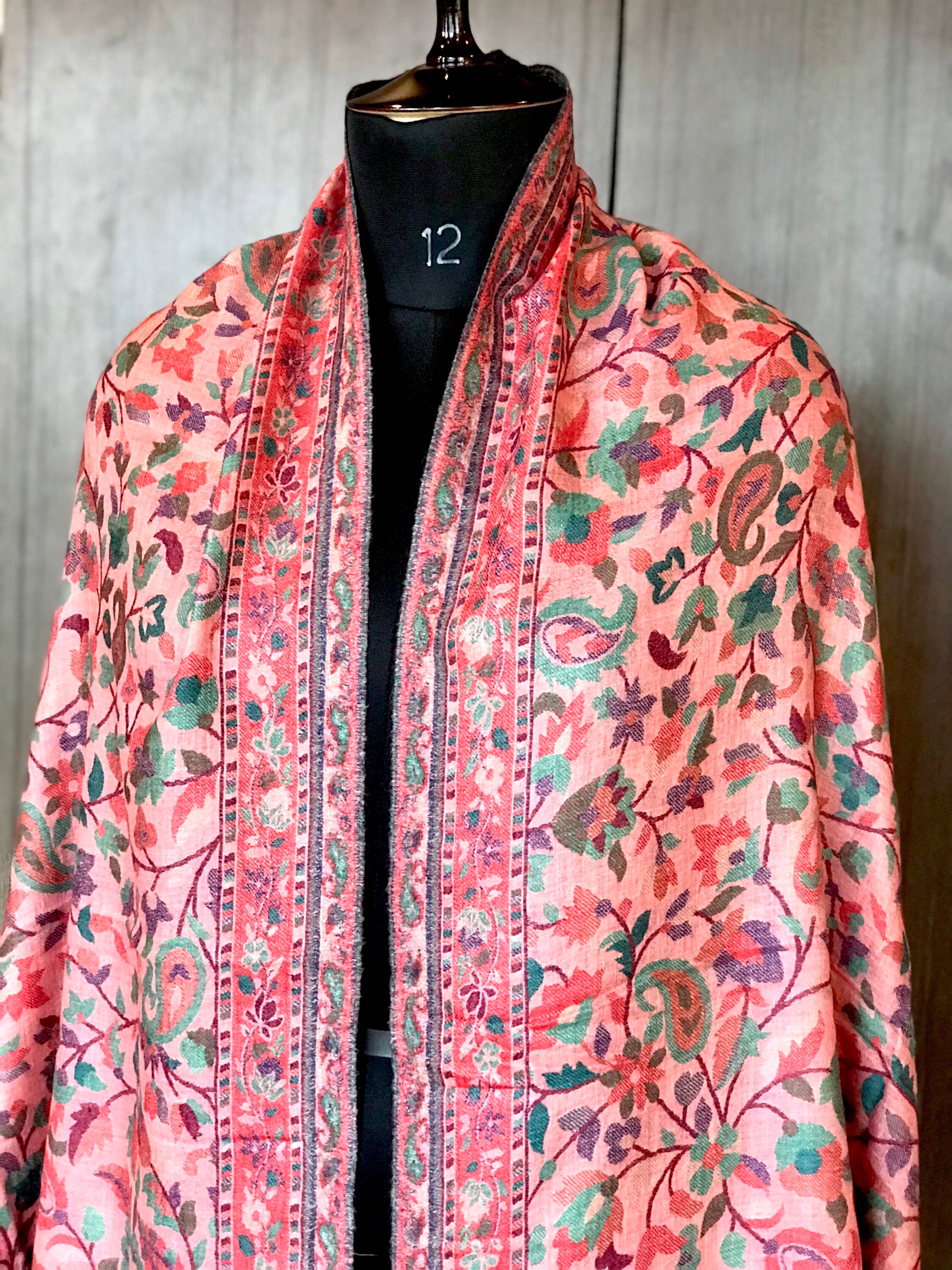 Kashmiri Kani Shawl Cashmere Pashmina Shawl Pure Cashmere Etsy