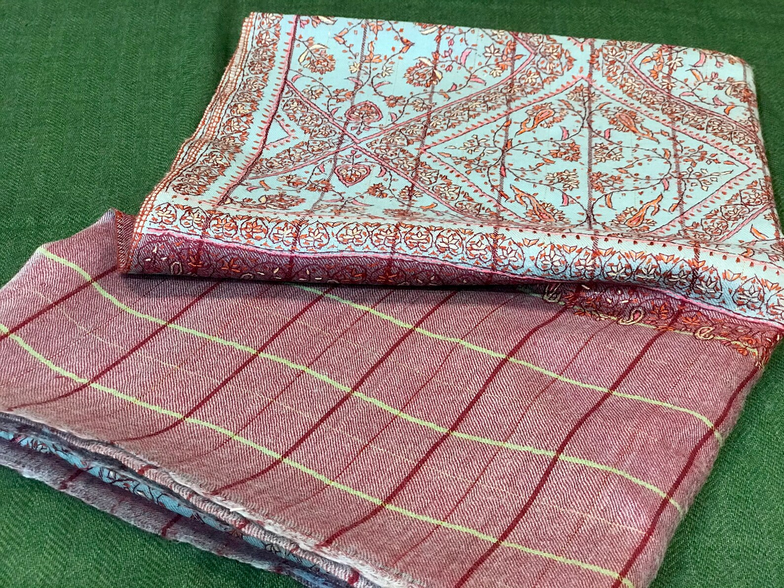 Kashmiri Sozni Embroidery Shawl Pashmina Shawl Cashmere Etsy