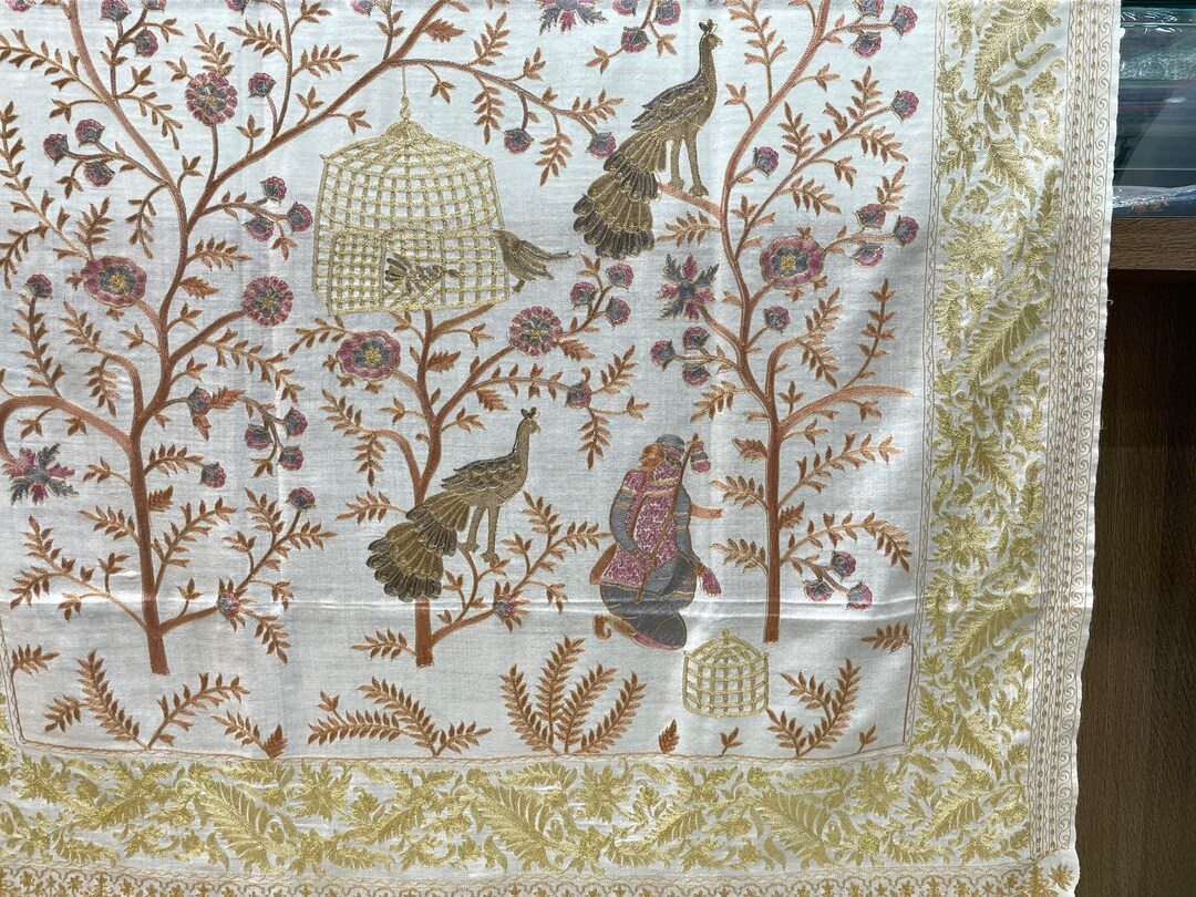 kashmiri kalamkari shawl