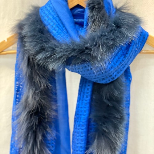 Kashmiri Cashmere Scarf, Cashmere Pashmina Shawl, Designer Kashmiri Stole, Kashmiri Fur Shawl, shops Ladies Shawl, Wedding Gift Shawl, 28*80 inch
