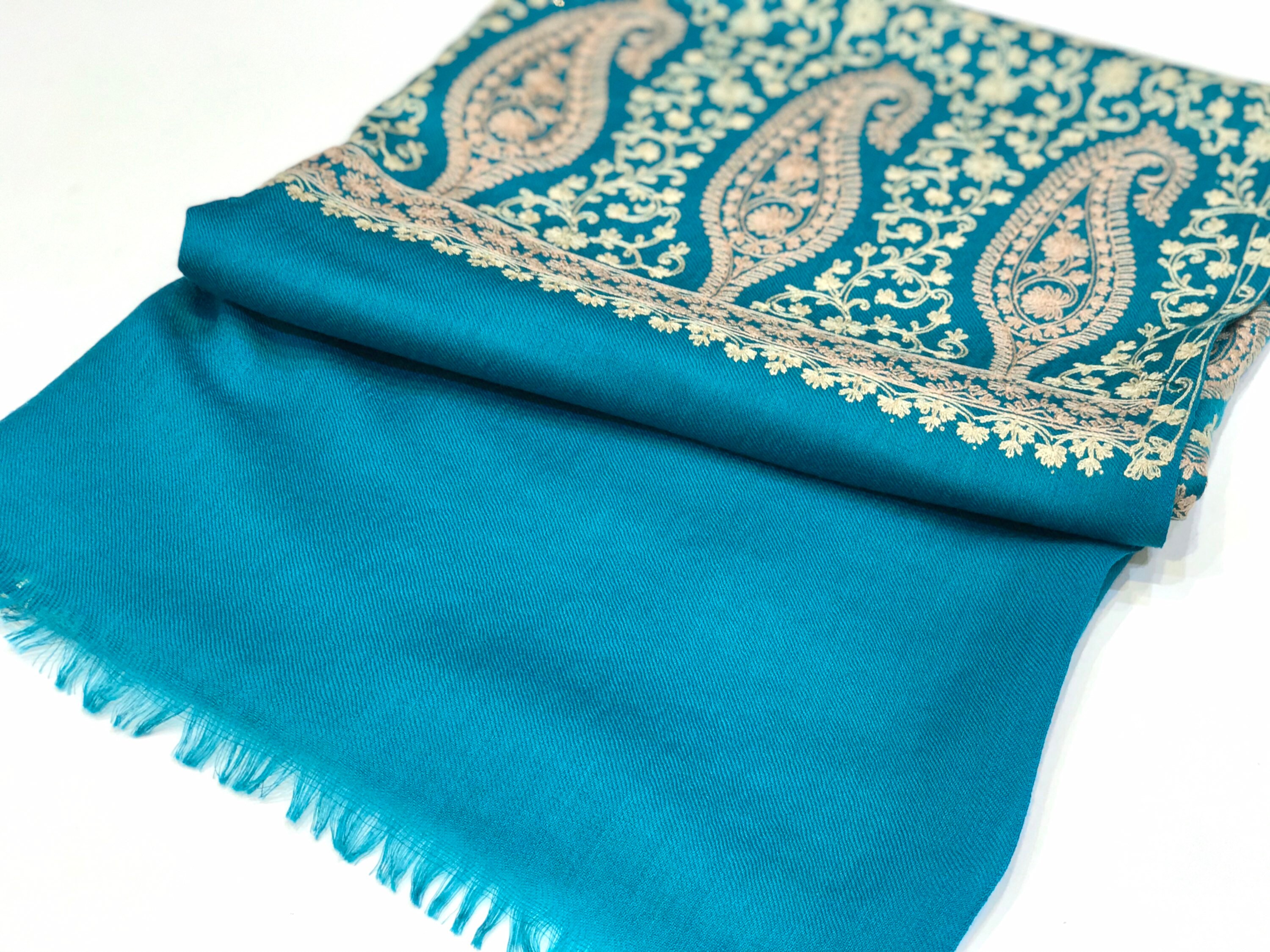 Pure Wool Kashmiri Shawl Kashmir Embroidered Shawls Cashmere Etsy