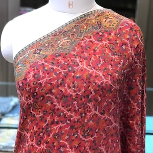 Kashmiri Woollen Shawl/Wrap, Kashmiri Kani Shawl, Kani Shawl, Kashmiri Winter Shawl, Woollen Wrap, Ladies Shawl, Wedding Shawl, 40/80 inch