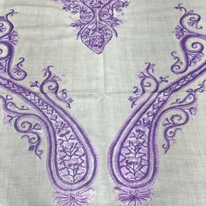 Kashmiri Aari Embroidery Pure Wool Scarf, Kashmiri Stole, Kashmiri Pashmina Shawl, Pure Wool Kashmiri Shawl, Ladies Stole, 28*80 inch