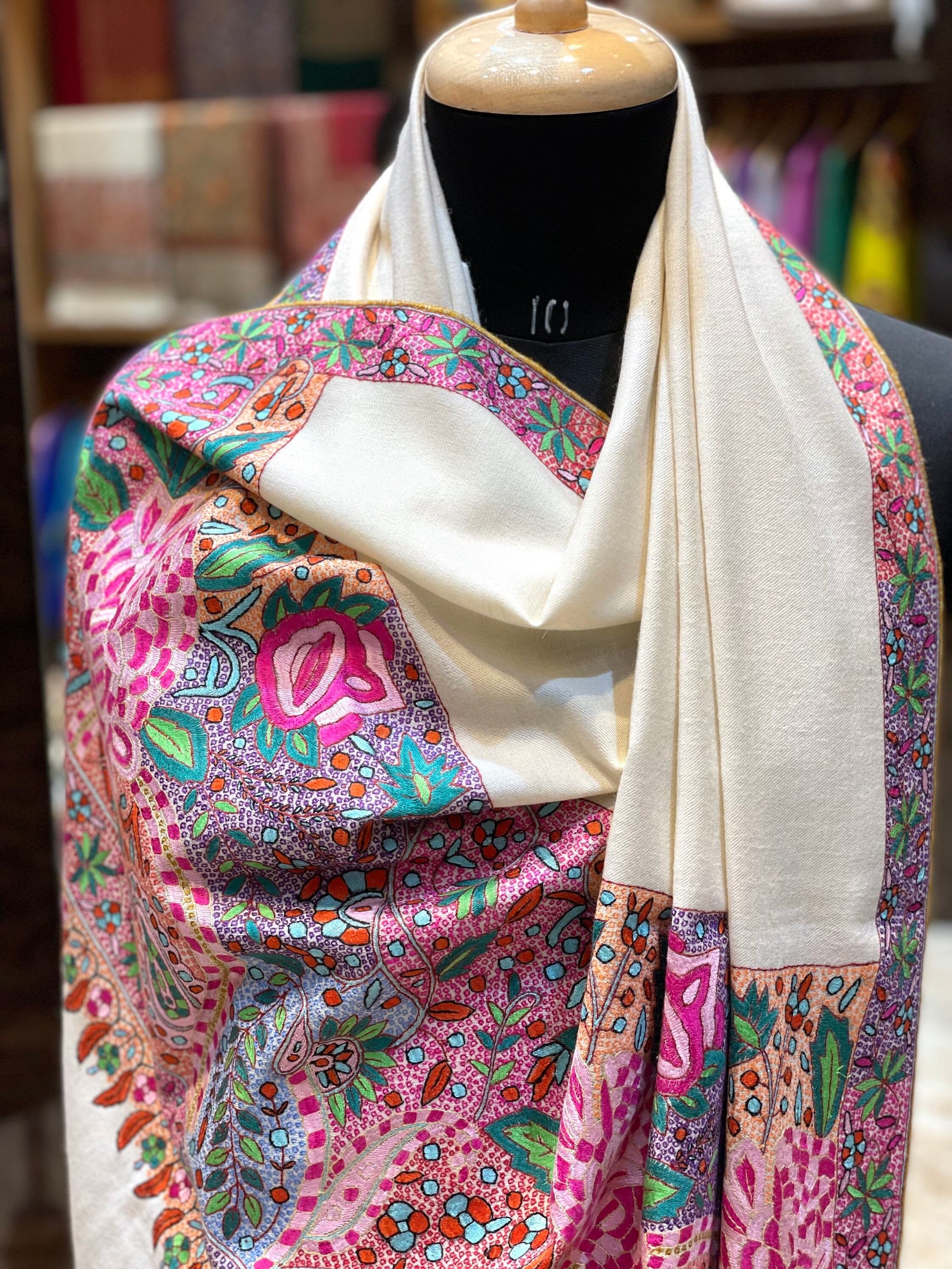 PASHWRAP Kashmiri Pashmina Shawl Handmade and Hand