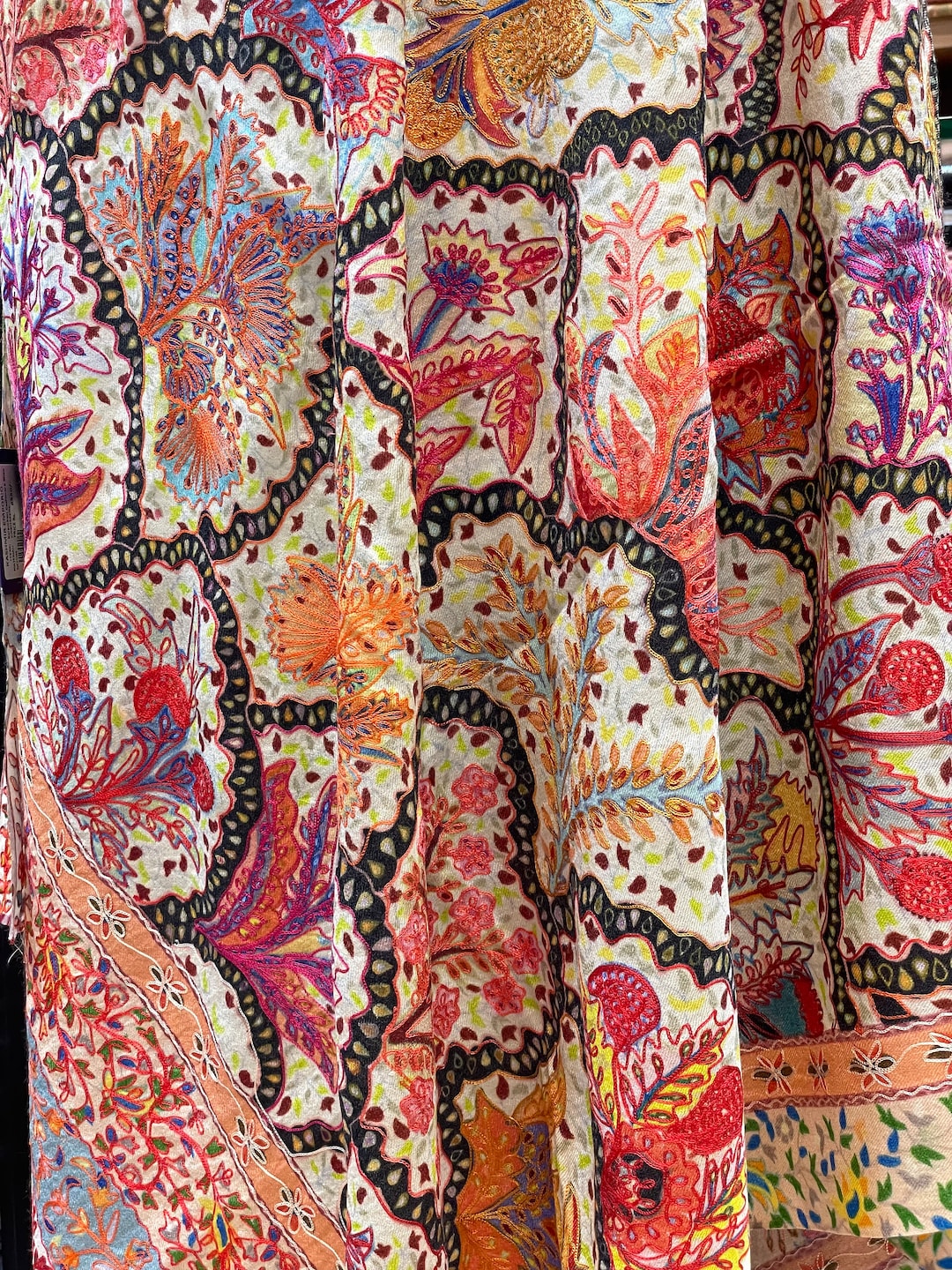 kalamkari kashmiri shawl