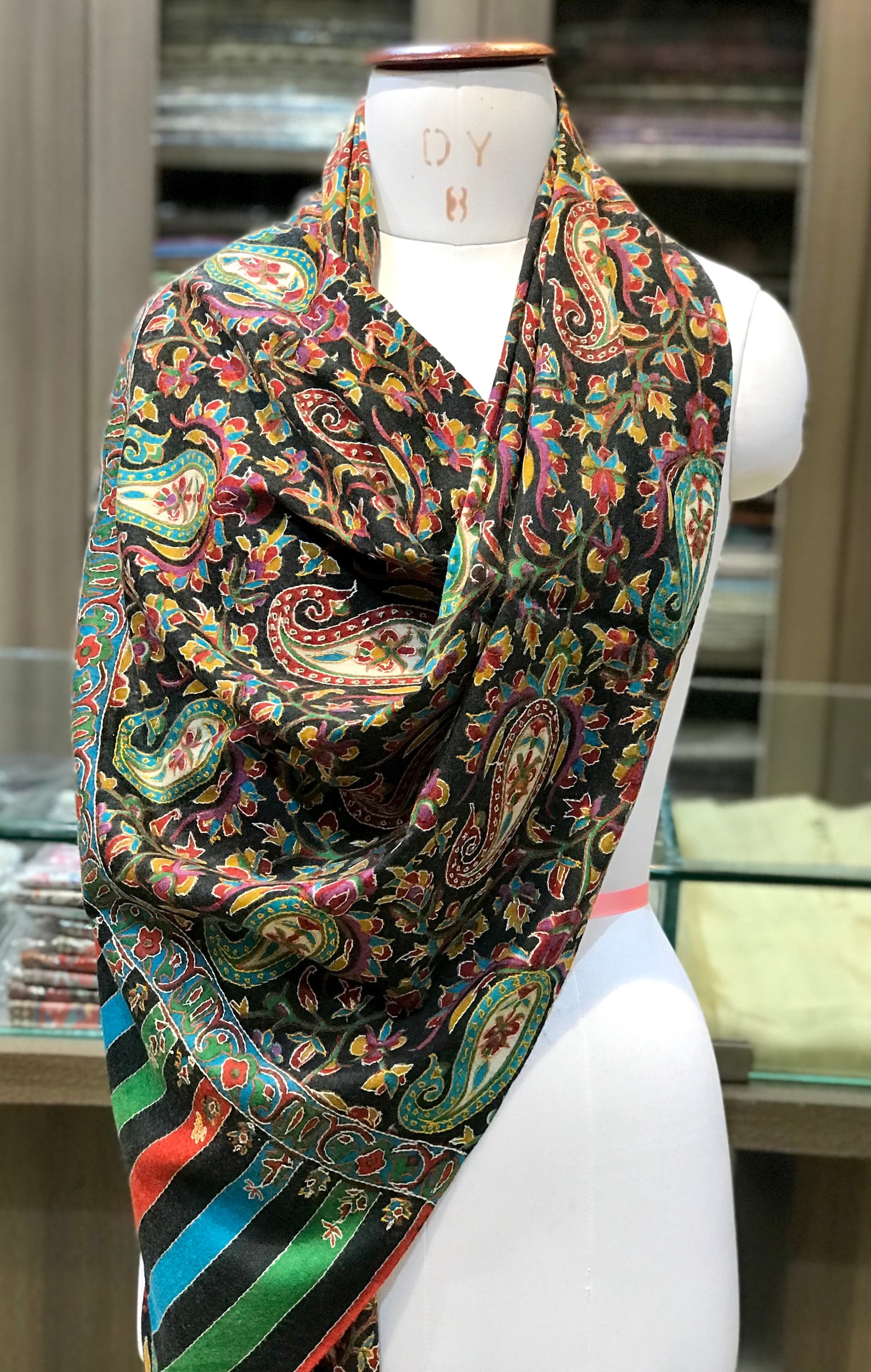kalamkari kashmiri shawl