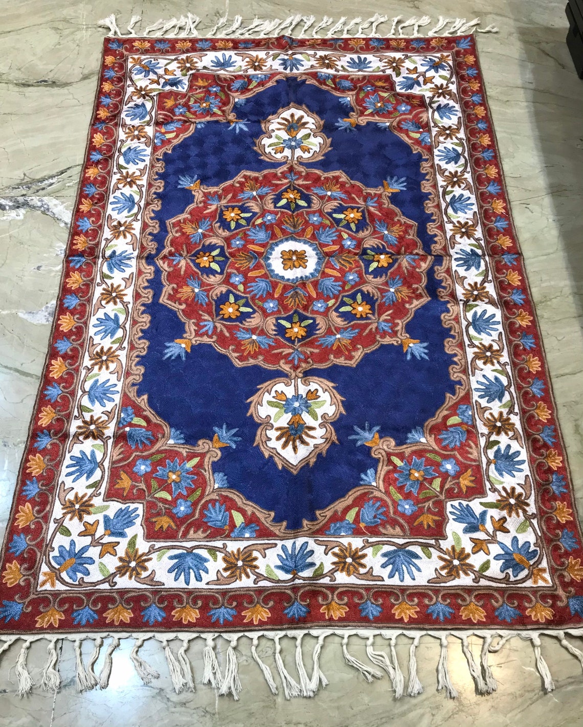 Kashmiri HandMade Rugs Silk Rugs Living Room Rugs Bedroom Etsy