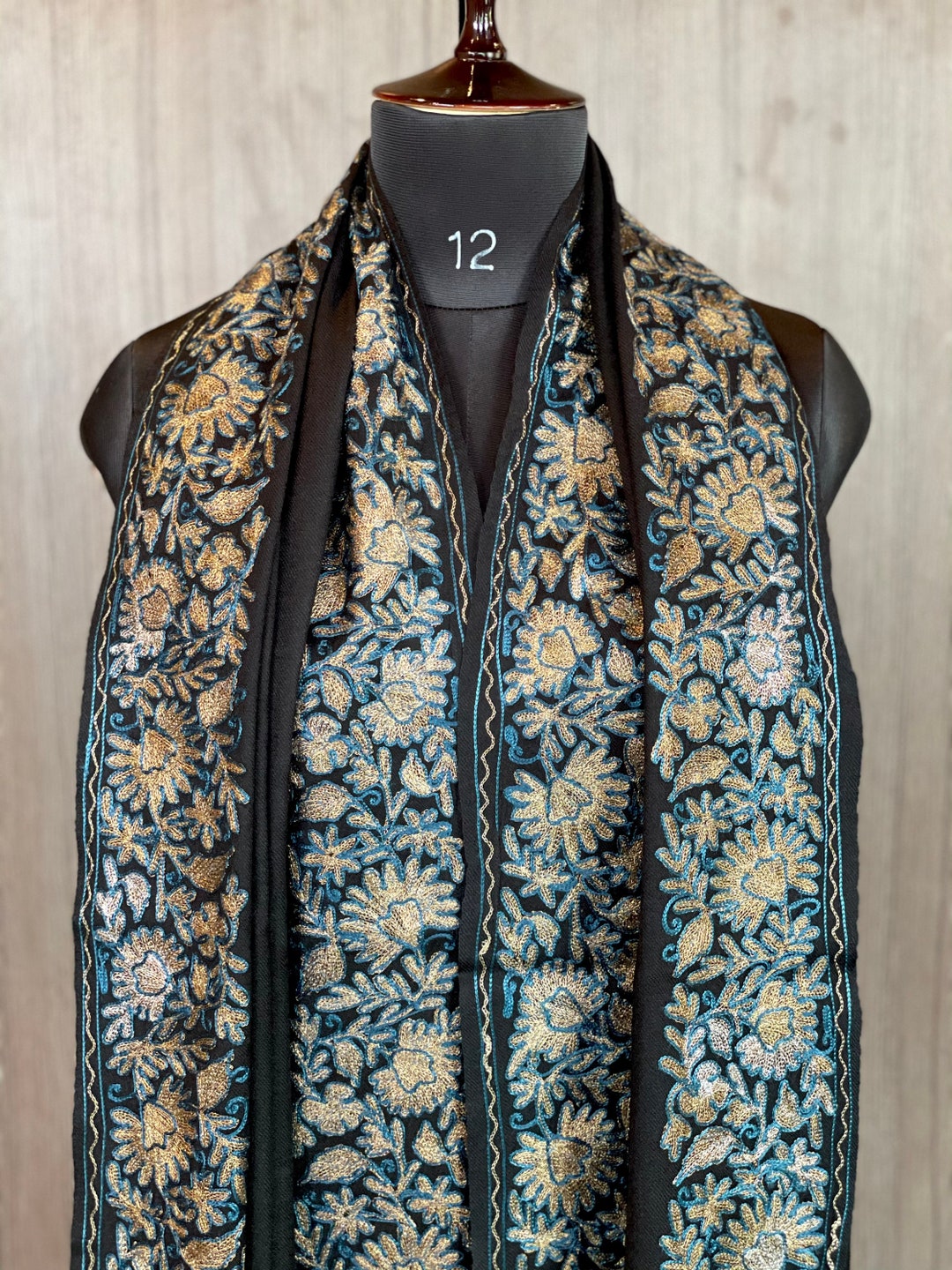 Kashmiri Pure Wool Shawl, Kashmiri Embroidered Shawl, Pashmina Shawl