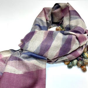 Authentic Pashmina Scarf Handmade In Kashmir, Pure Pashmina Shawl, Kashmiri Shawl, Ikat Pashmina Shawl, Scarf for Women, 28*80 inch
