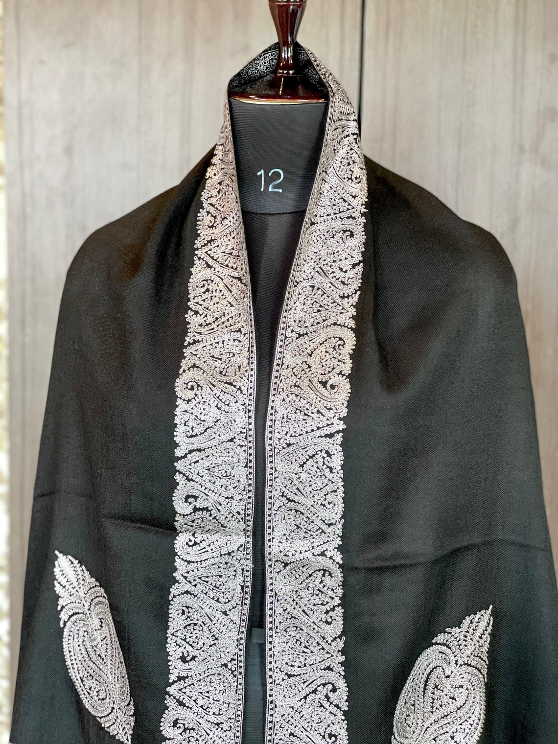 Pure Wool Shawl Kashmiri Embroidered Shawl Cashmere Shawls Etsy