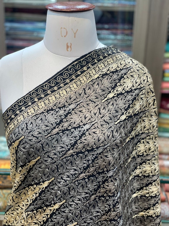 アーリ刺繍 カシミアラグ 未使用 Kashmir cashmere rugAmi ラグ アーリ刺繍 カシミアラグ 未使用 Kashmir cashmere rugAmi ラグ