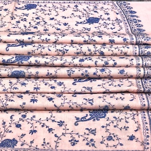 Kashmiri Sozni Pashmina Shawl, Cashmere Pashmina, Embroidered Pashmina Shawl, Wedding Pashmina, Christmas Gift, Designer Shawl, 40*80 inch