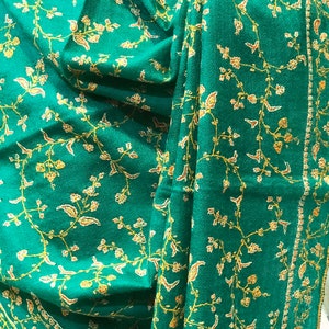 Sozni Pashmina Shawl, Cashmere Pashmina, Embroidered Kashmiri Shawl, Kashmiri Pashmina, Pashmina Shawl Wedding, Designer Shawl, 40*80 inch
