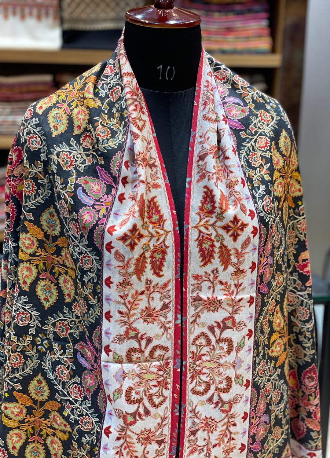 kalamkari kashmiri shawl