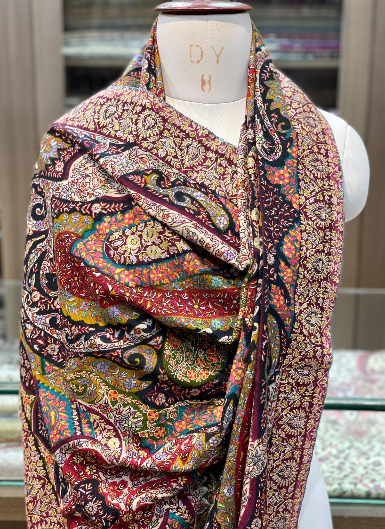 Kalamkari Pashmina Shawl and Wrap Kashmiri Shawl Sozni - Etsy