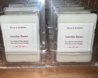 Vanilla Bean Soy Blend Wax Melt, Clam Shell