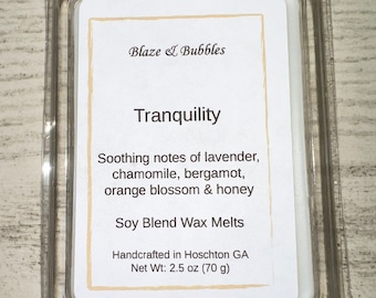 Cera derretida Tranquility Soy Blend, cera derretida con forma de concha