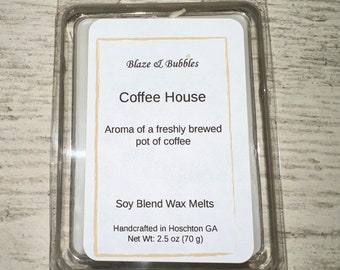 Cera derretida Coffee House Soy Blend, cera derretida con forma de concha