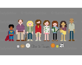 The Last Man on Earth TV Show Series - Phil Miller Carol Pilbasian - Alive in Tucson - Oh Farts- PDF Cross-stitch Pattern - Instant Download