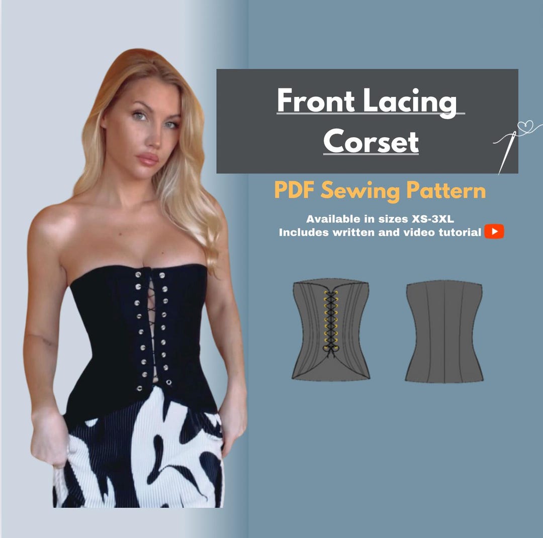 Photo inspiration: Front Lacing Corset Sewing Pattern Women S Sizes Xs 3Xl Photo Inspiration