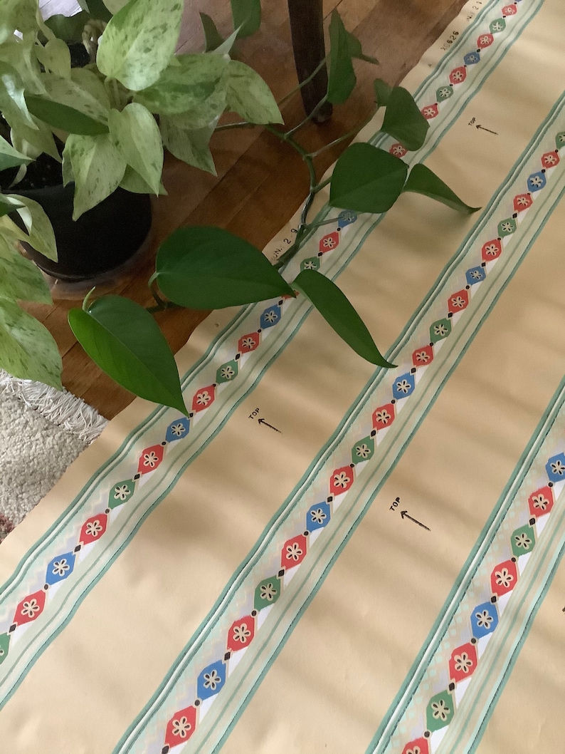 Art Deco Wallpaper border Vintage paper covering crafts Etsy