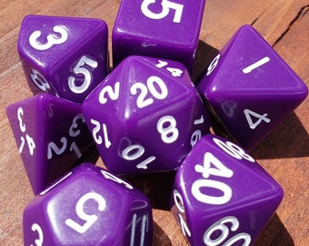 Wyrmling Dragon - Purple 7 pc dice set | Dragon Hoard | Tabletop RPG | Dice Goblin | d20 system | dnd