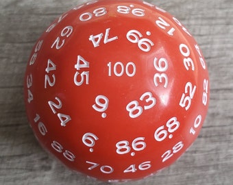 100 Sided - Red, D100 | Dragon Hoard | Tabletop RPG | Dice Goblin | d20 system | dnd