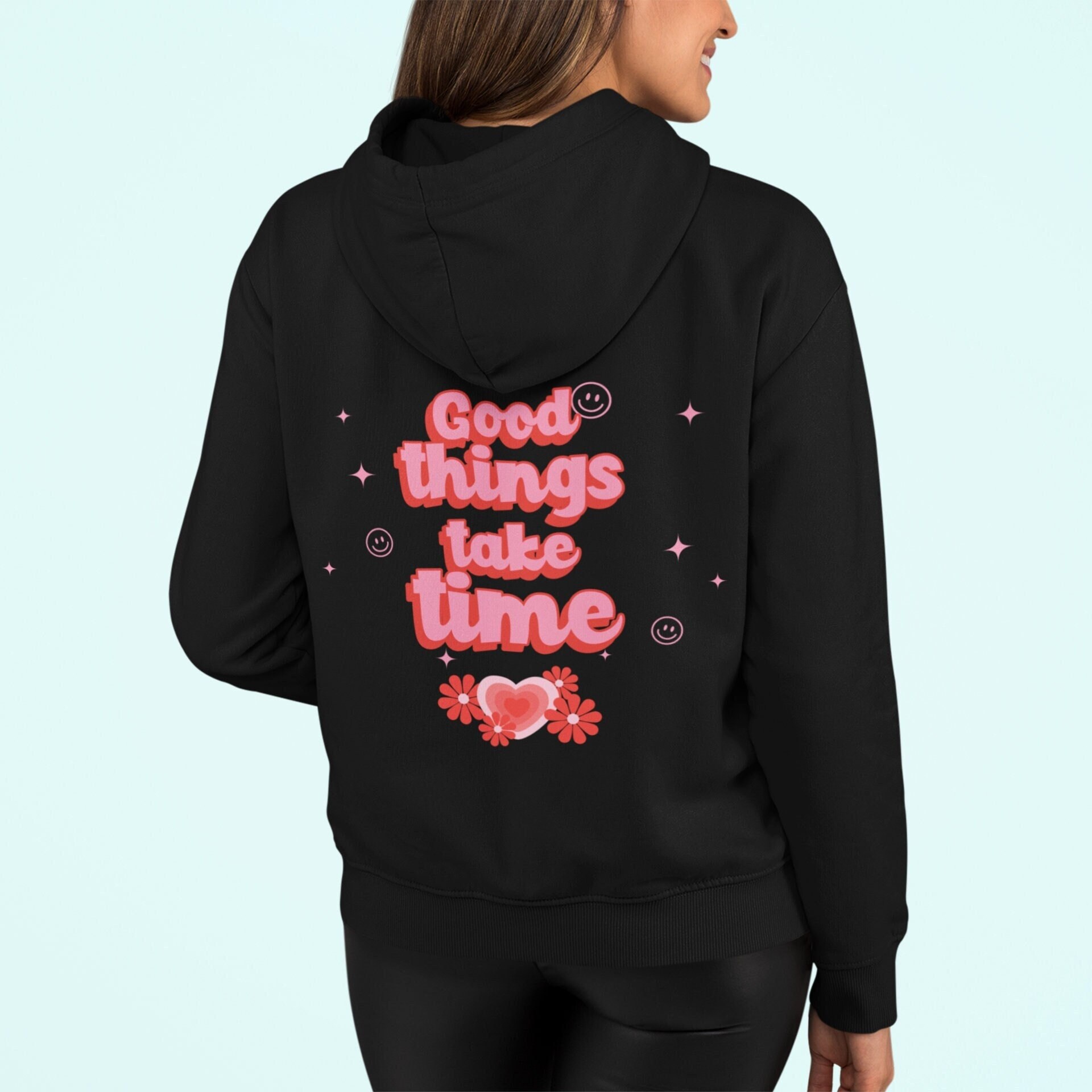 Good Things Take Time Aesthetic Pullover Hoodietrendy Hoodie - Etsy