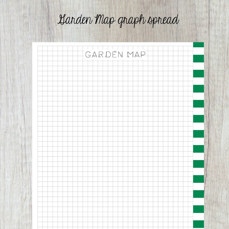 Garden Planner Garden Insert Happy Planner Garden Etsy