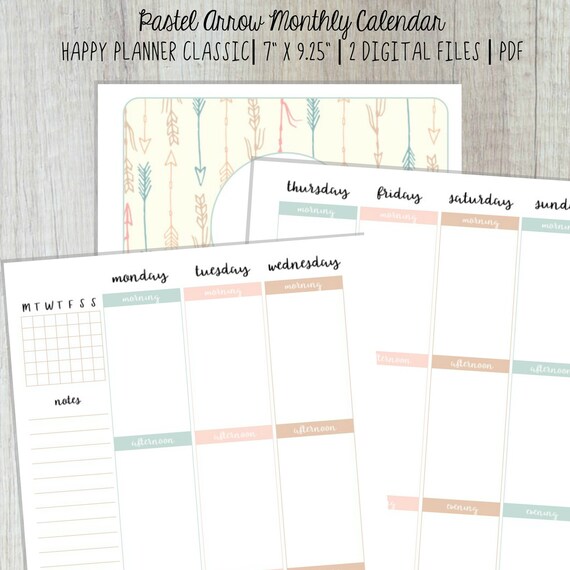 Happy Planner Printable Happy Planner Insert Happy Planner | Etsy