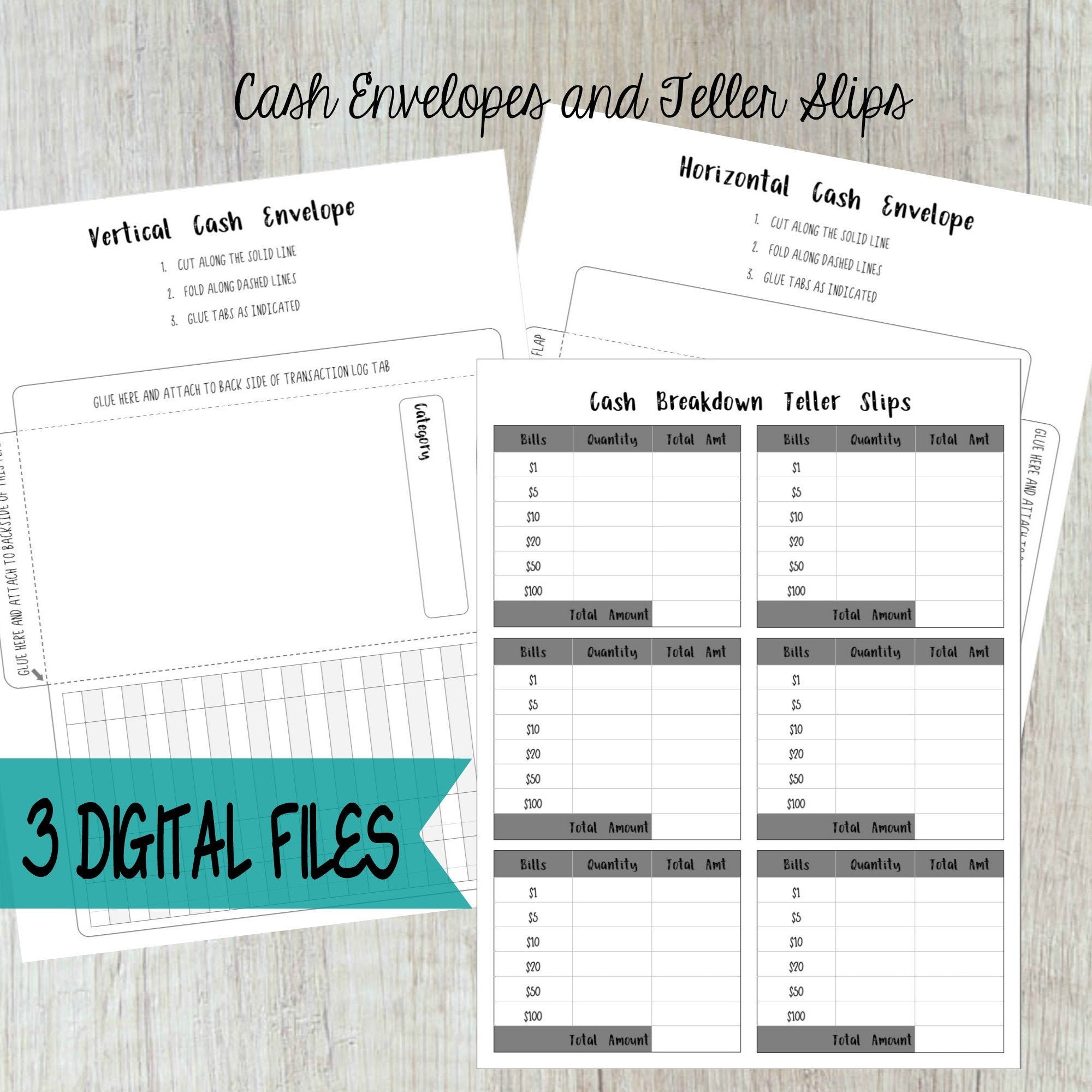 Cash Envelopes, Cash Envelopes Printable, Cash Breakdown Sheet, Dave