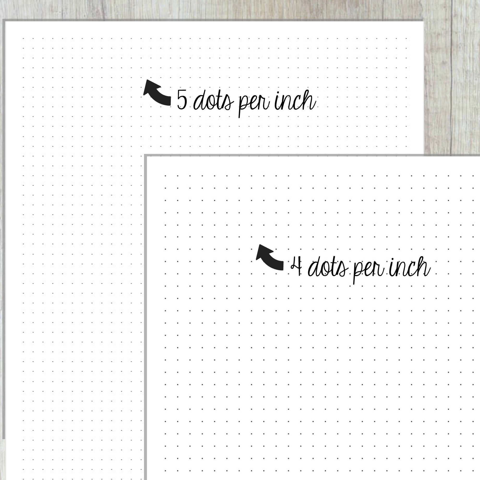 Dot Grid, Grid, Bullet Journal, US Letter, 8.5x11, Filler Paper ...