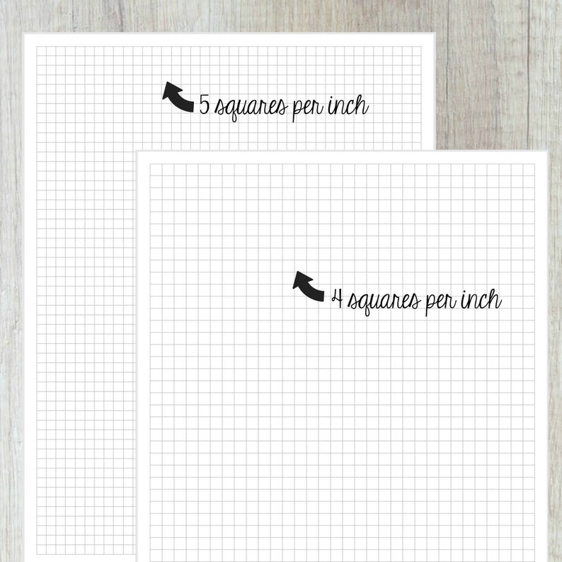 Grid, , Square Grid,bullet Journal, US Letter, 8.5x11, Filler Paper ...