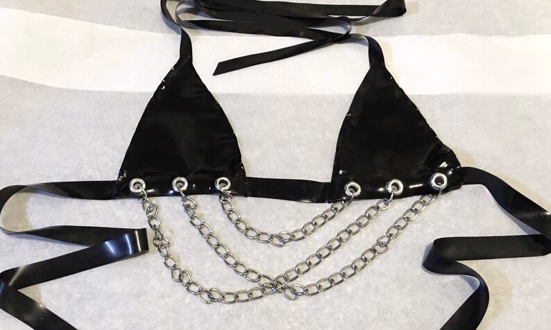 Chained Latex Bikini | Etsy