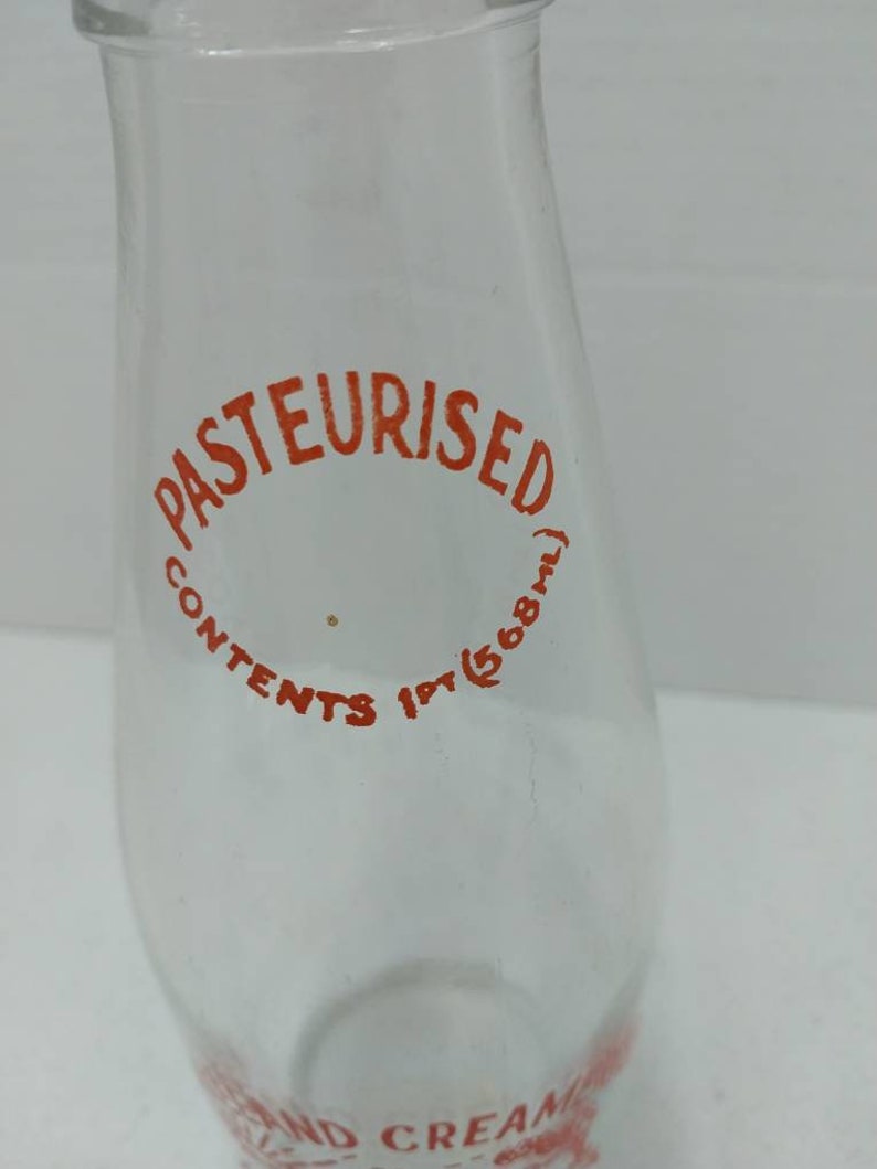 Rare Lakeland Milk Bottle From England Etsy