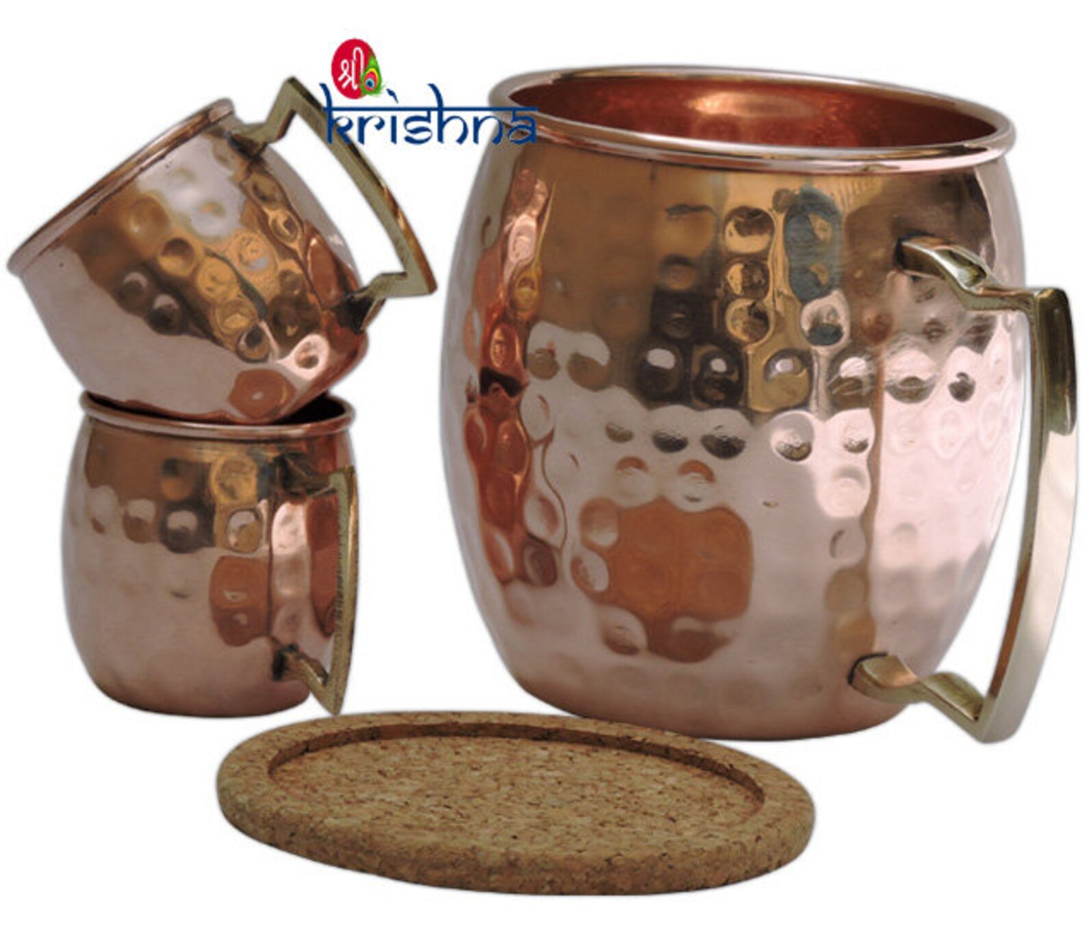 Gift Set 100 Pure Copper Moscow Mule Mugs Set Of 1 Copper