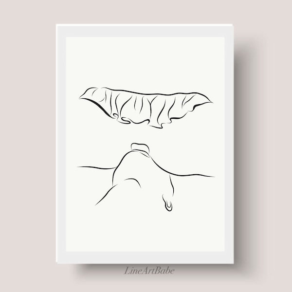 Oral Sex Line Art, Erotic Digital Print, Sensual Sex Drawing, Minimalist Abstract Couple Making Love, Sexy Wall Art Deco Bedroom, Sex Poster