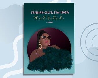 Print Lizzo | Tekst | 100%| 20 x 30 cm | Affiche