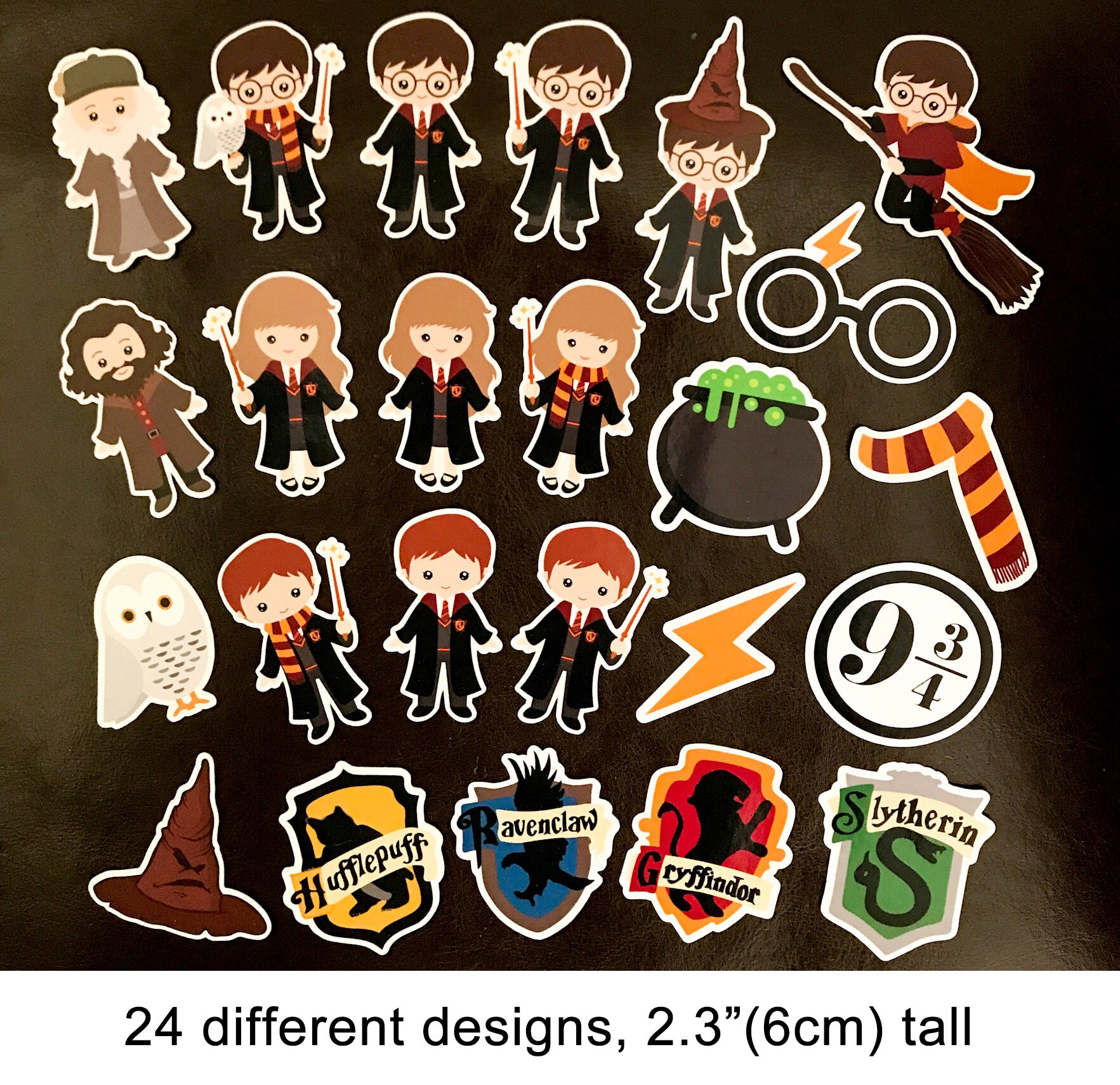 24 Harry Potter Cupcake Topper Harry Potter Fiesta de Etsy