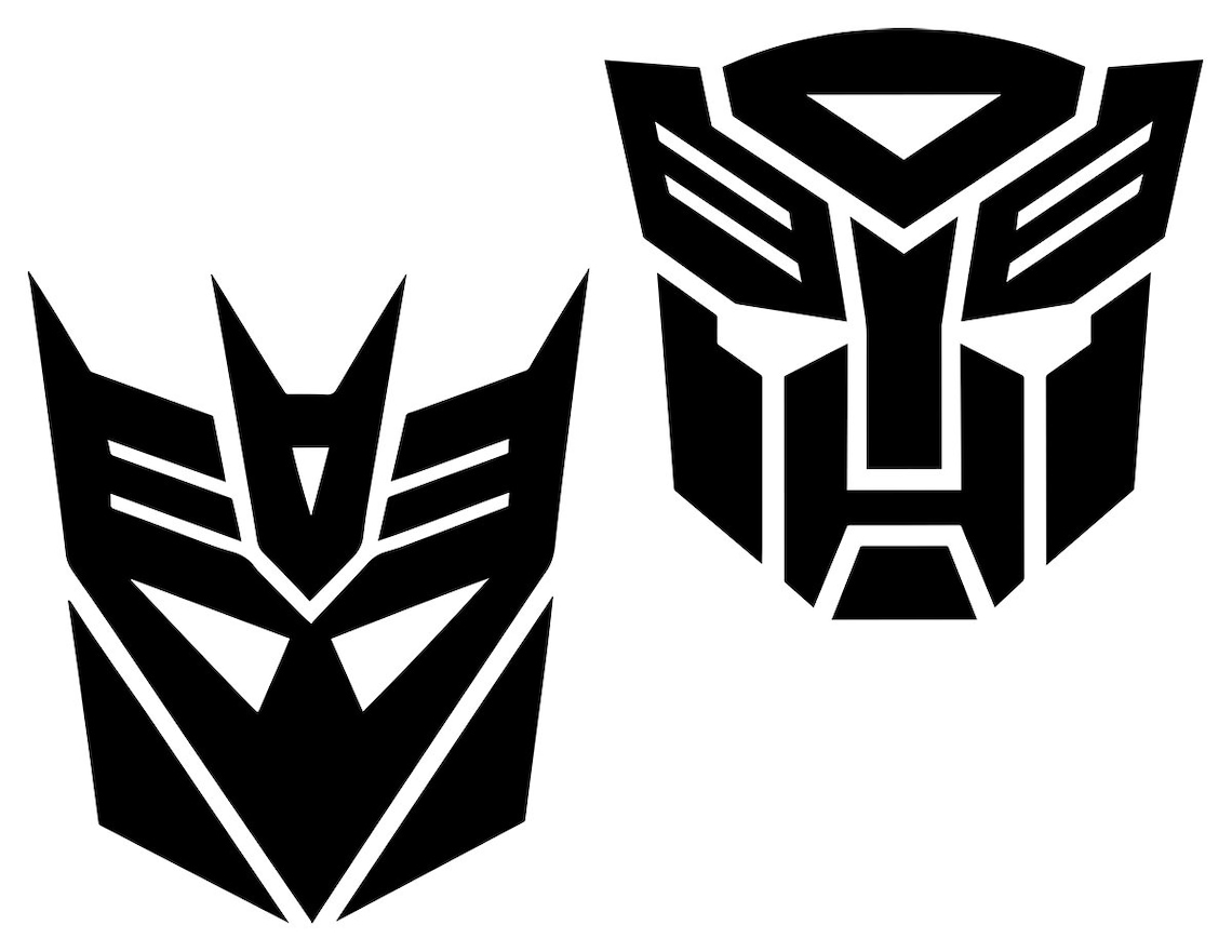 Transformer Vinyl Decal Sticker Transformer Autobot Vinyl Car Etsy