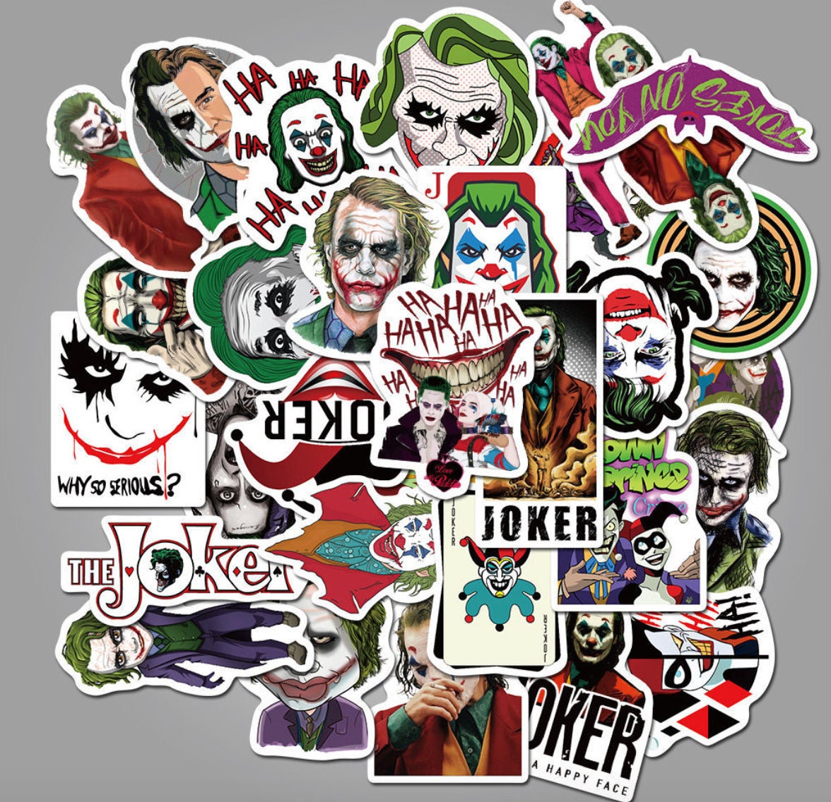 25 piezas Joker sticker Bomb Pack Joker Sticker Bombing Etsy