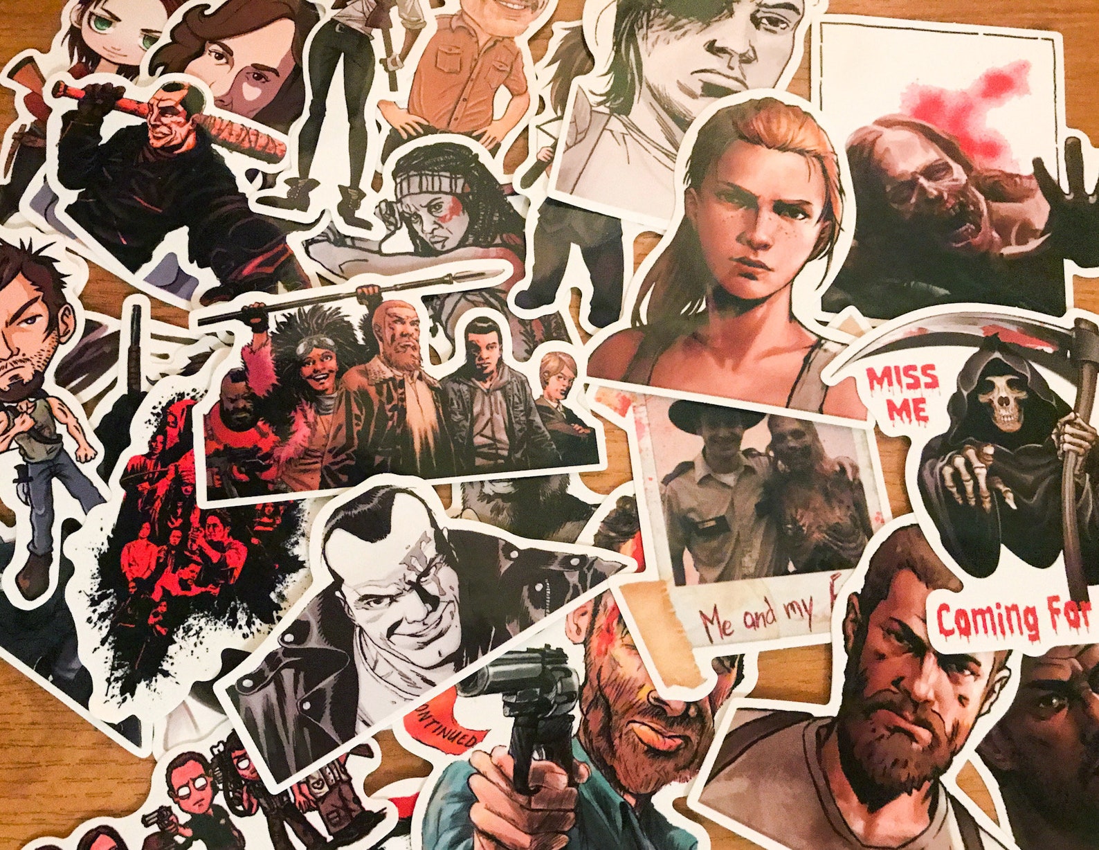 25 pcs The Walking Dead Sticker Bomb Pack The Walking Dead Etsy