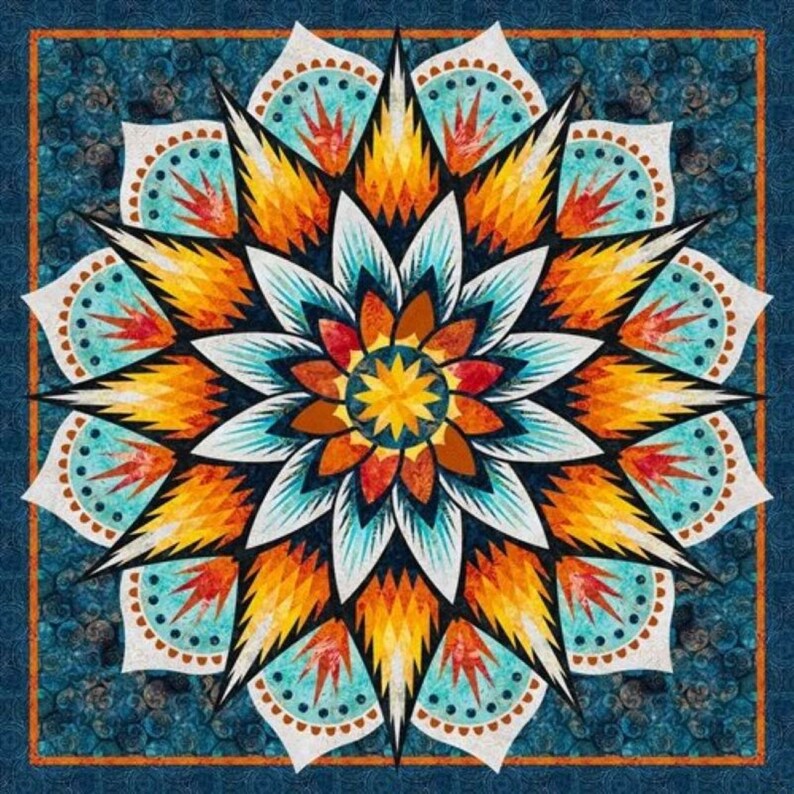 FREE SHIPPING Carnival Flower Wall Quilt Kit Riley Blake Etsy