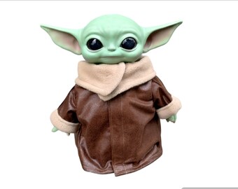 Faux Brown Leather Replacement Robe for baby Yoda doll