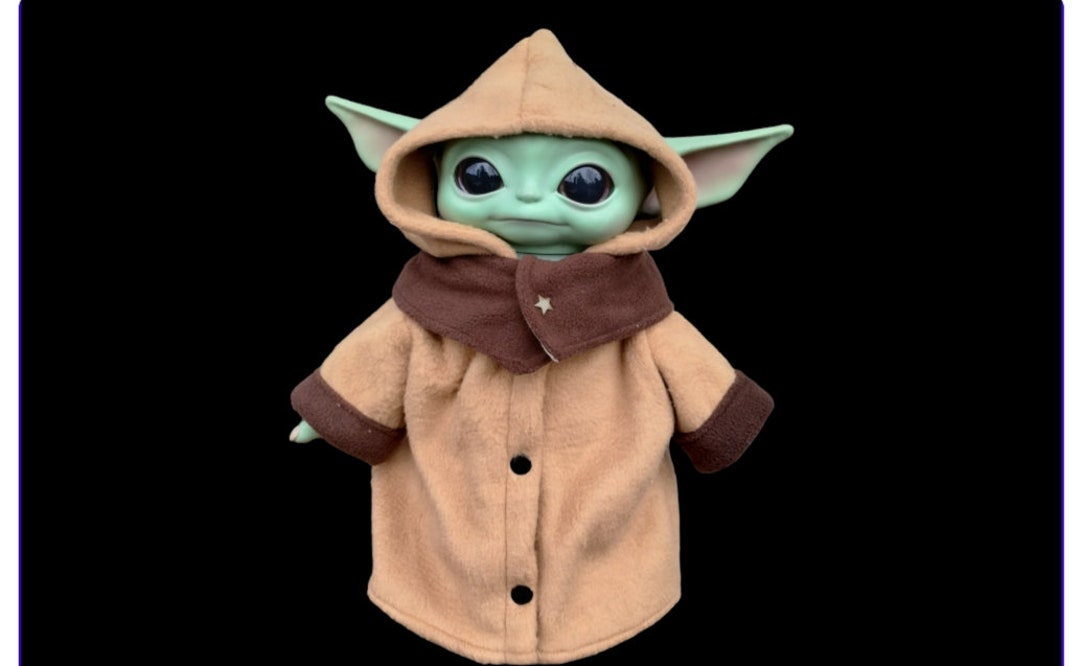 Cozy Hooded Robe for Baby Yoda Dolls Fast Us Shipping Etsy