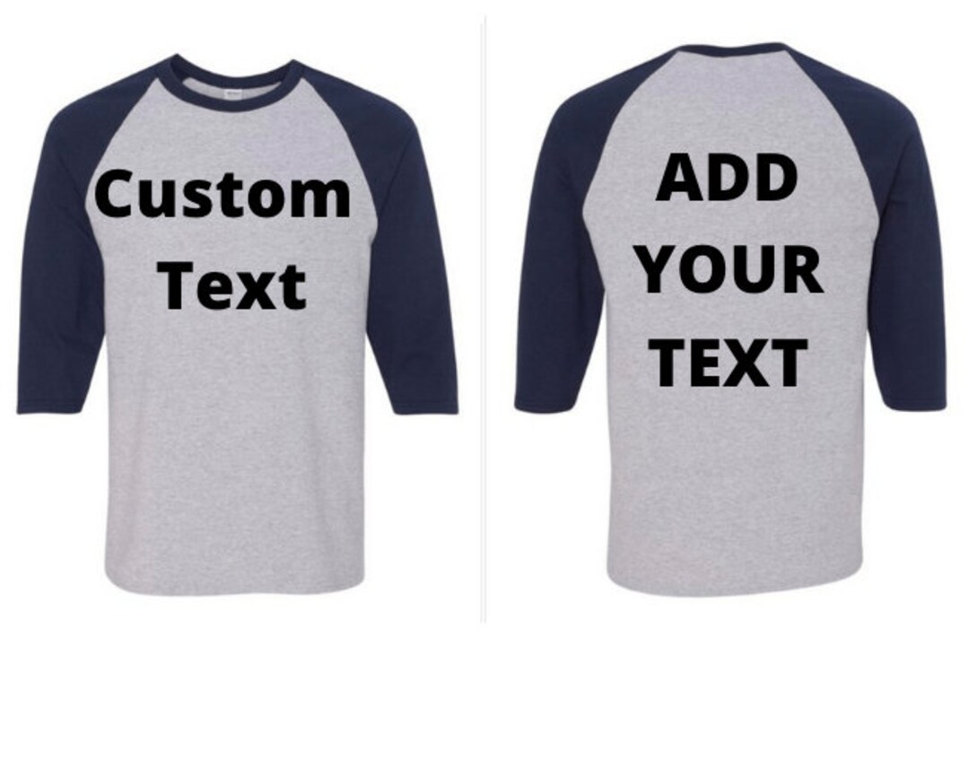 Custom Baseball 3/4 Shirts Custom Baseball Shirts Baseball Etsy